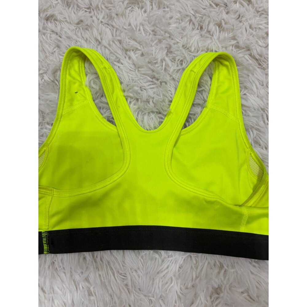 Nike Pro Dri-Fit Womens Racerback Sports Bra or Bikini Top S Neon Yellow - Picture 8 of 11